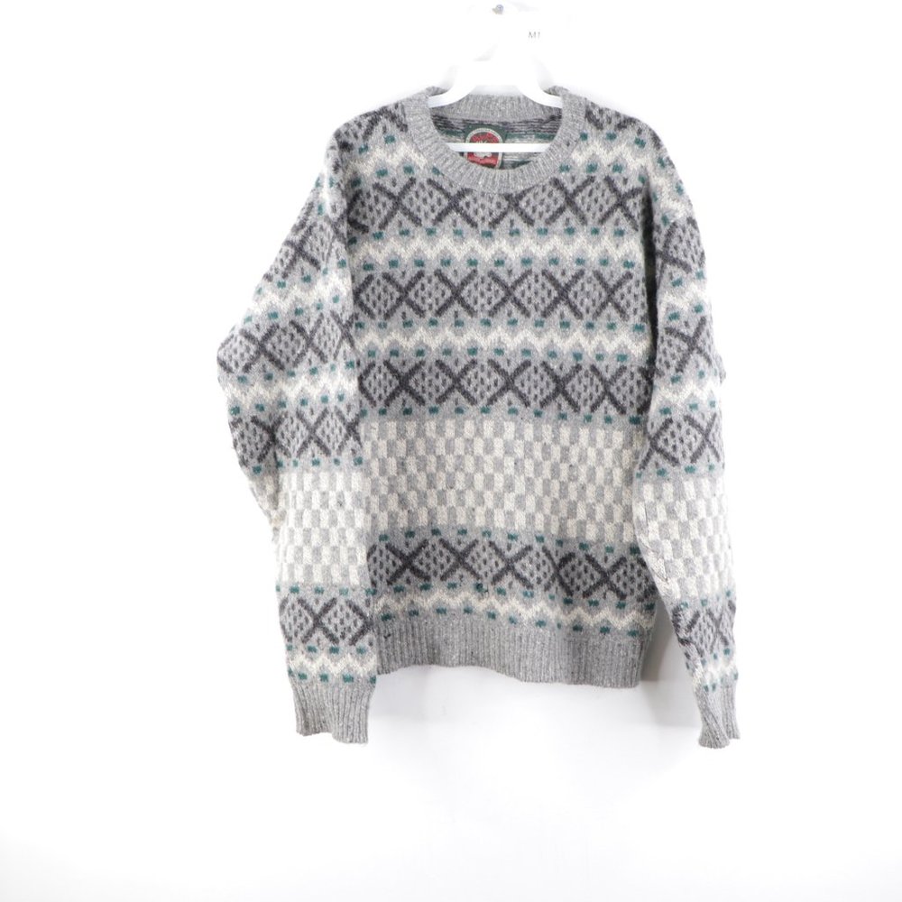 Vintage Streetwear Fair Isle Chunky Wool Sweater